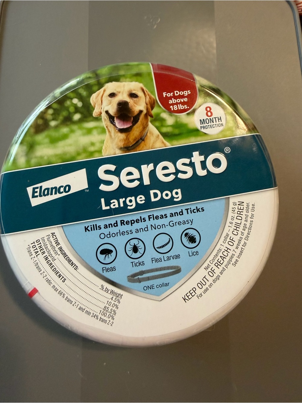 Elanco Seresto Large Dog Flea & Tick Collar - 8 Months of Protection